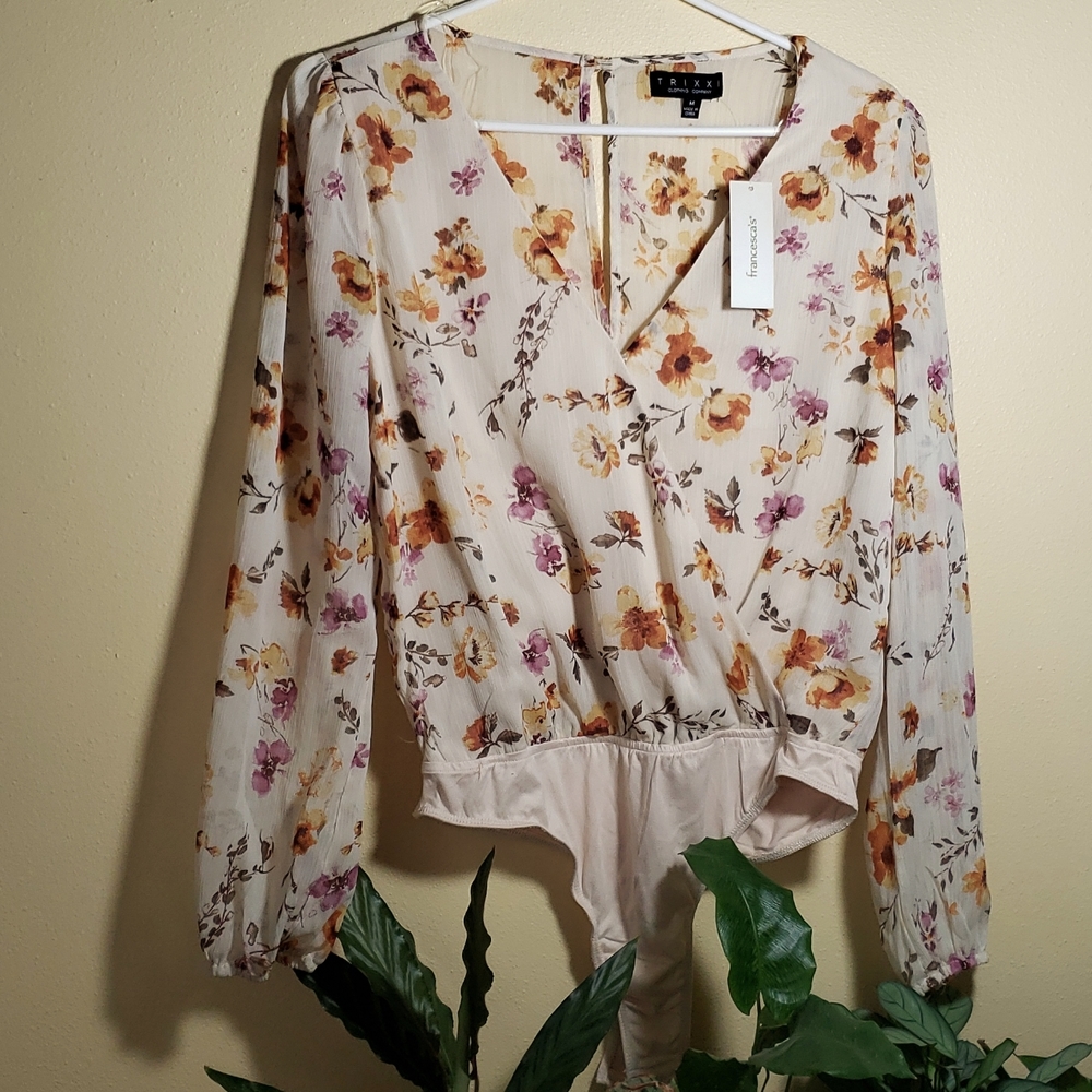 Trixx by Francesca floral bodysuit